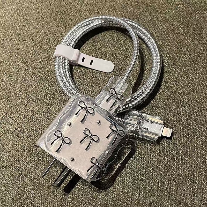 Para Apple 14 línea de datos cubierta protectora iPhone13 cargador cabezal 12promax bobinado estuche para iPad