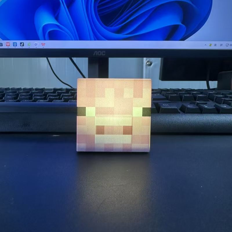 Minecraft ブロックナイトライト充電ゲームデスクトップ装飾品装飾雰囲気ライト子供のおもちゃの誕生日ギフト|undefined