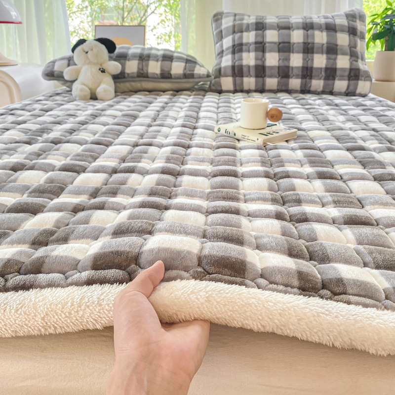 그레이 미디엄 그리드 [A급 항균, 도톰하고 따뜻함]