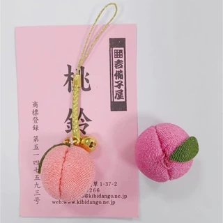 日式人气浅草手工布艺木屐狐狸桃子手机挂绳可爱挂绳开运包包挂件