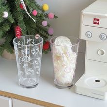 hellokitty玻璃杯耐高温高颜值家用喝水杯果汁牛奶杯学生大容量杯