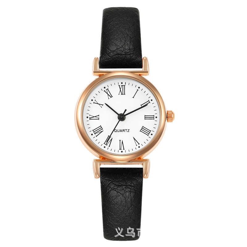 cross-border hot selling women‘s watch live streaming hit leather strap watch women‘s high-end glass quartz watch fashion wristwatch