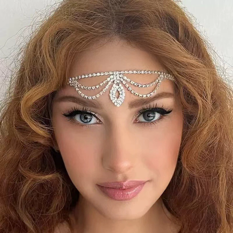 Европейская и американская трансграничная мода со стразами для бровей, падающие в многослойные стразы
