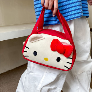 New Canvas Bag Handbag Cute Coin Purse Cartoon Catcher Doll Handbag Doll Shoulder Crossbody Bag