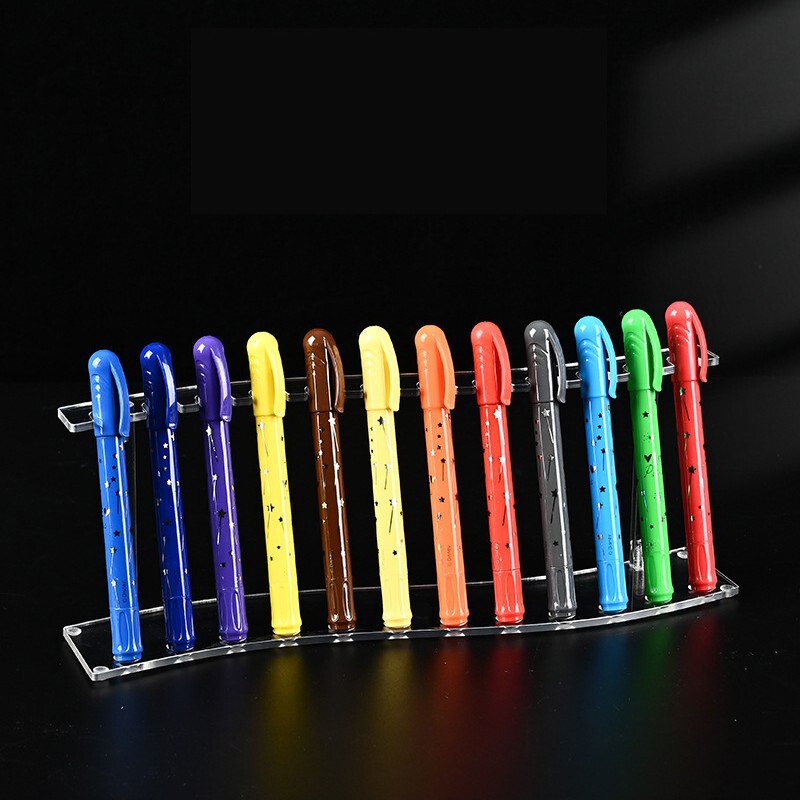 Transparent Acrylic 12-Position S-Shaped Pen Holder Display Stand Stationery Store Pen Pencil Color Pen New Product Display Transparent Acrylic 12-Position S-Shaped Pen Holder Display Stand Stationery Store Pen Pencil Color Pen New Product Display