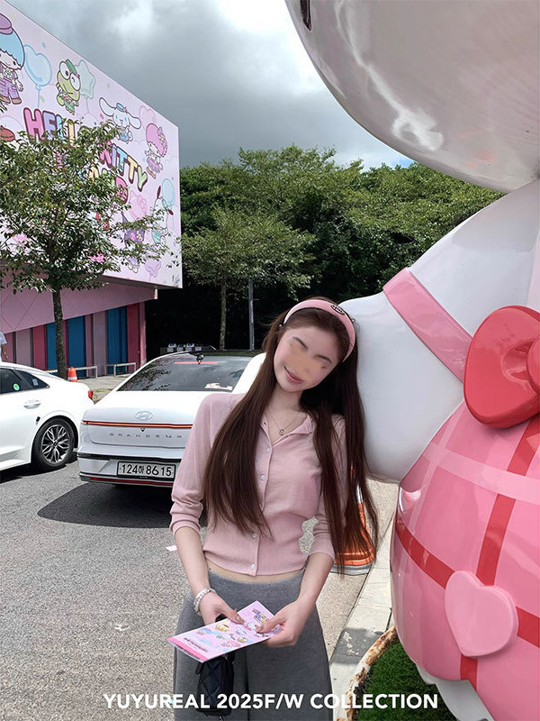 YUYUREAL 简单主义 60支超细质感羊毛中袖开衫|undefined