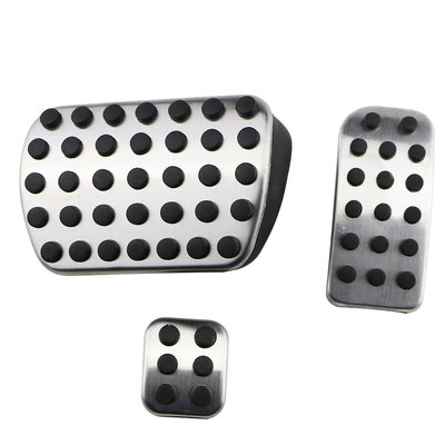 Suitable for Mercedes-Benz Vito 11-16 accelerator pedal hole-free brake accelerator metal pedal interior modification (Dekorativ pedal başlıqları) - automatic-3-tablets
