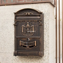 欧式别墅室外户门口信箱意见箱摄影道具创意铸铝不锈件信报箱邮筒