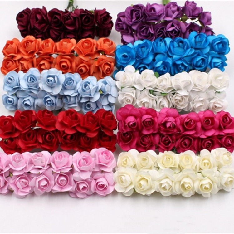 Hot Sales Simulation Small Paper Flower Plum Wedding Gift Sugar Box…