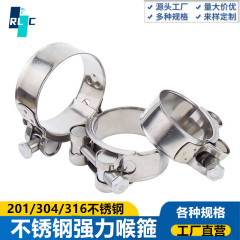 工場販売 201/304 ステンレス鋼強力なクランプヨーロッパスタイル強力なホースクランプシングルヘッド強力なホースクランプ