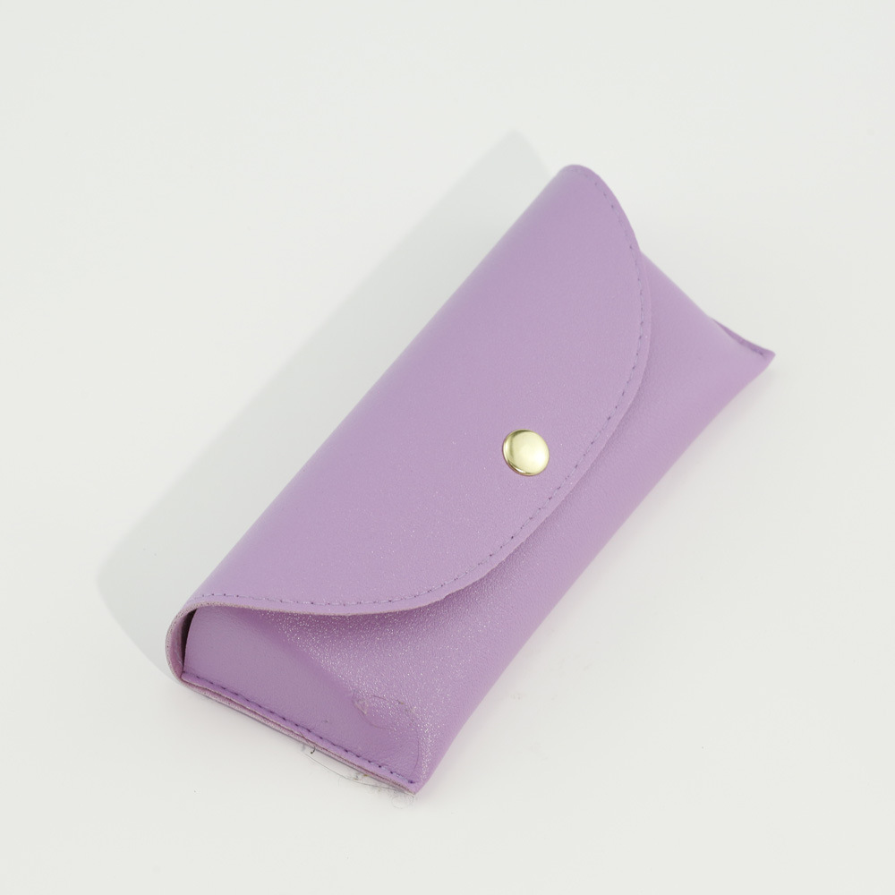 Classic Style Solid Color Pu Leather Unisex Glasses Case display picture 26