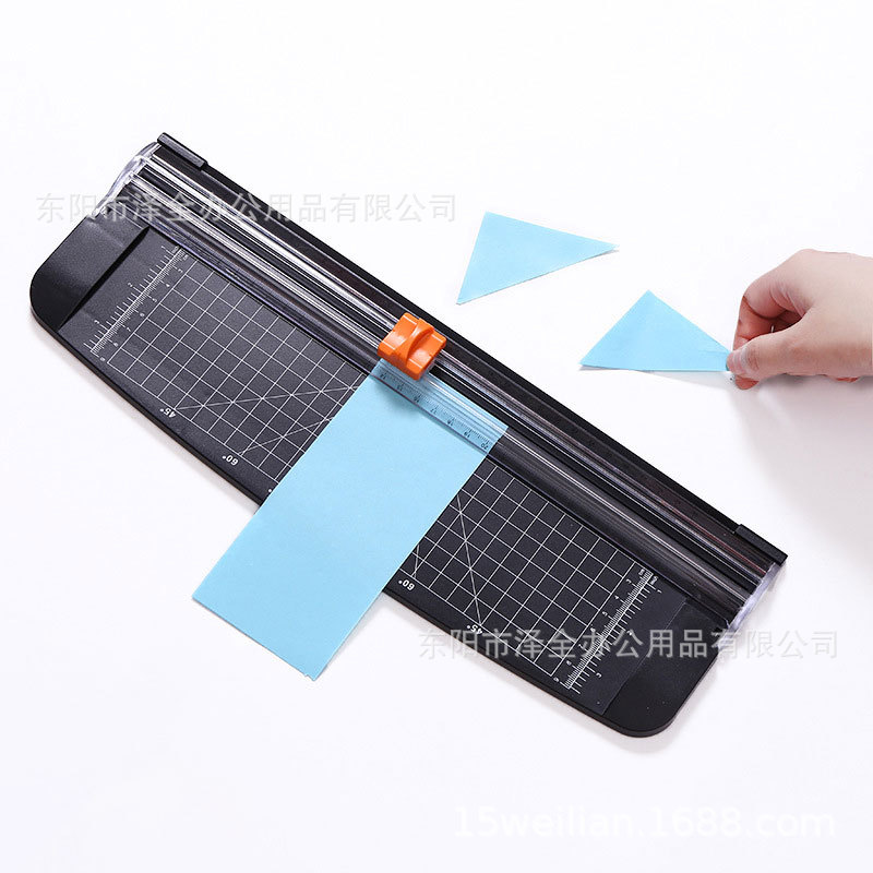 Professional production and wholesale a4 plastic base paper cutter paper cutter sliding type cutting household paper cutter paper cutter