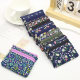 Floral Pastoral Style Coin Purse Fabric Hand-held Small Wallet Women's Canvas Card Holder Coin Bag Cotton Simple Versatile Manufacturer