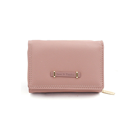 Cartera Corta para Mujer de Estilo Coreano con Cremallera y Múltiples Tarjeteros