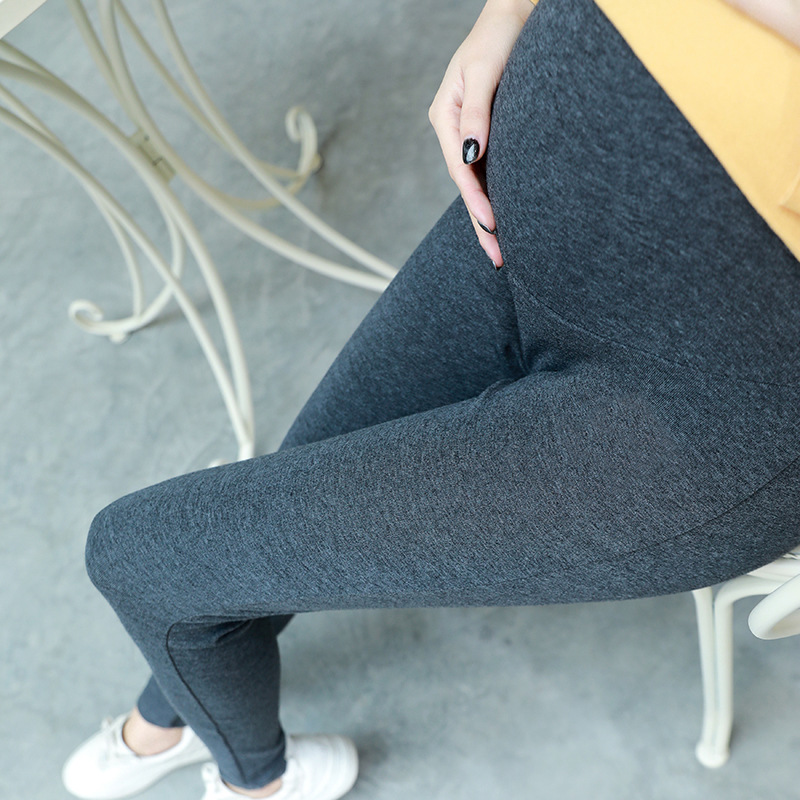 [Can be worn in plus sizes up to 200 pounds] Spring and Autumn nine-point maternity pants for small feet, leggings, cotton maternity trousers