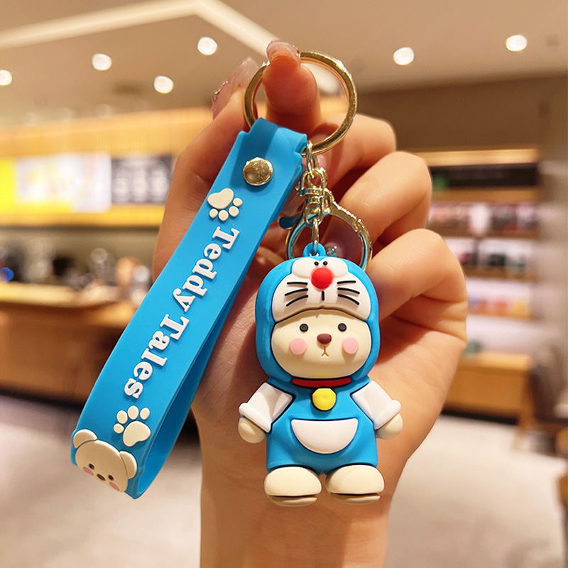 贝贝狐狸钥匙扣挂饰情侣玩偶创意小熊可爱包包公仔卡通批发钥匙链|undefined