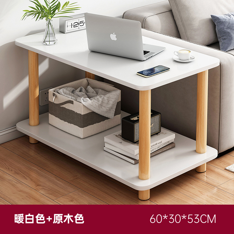 Sofá lado brecha lateral gabinete de alquiler casa cabecera almacenamiento estante balcón pequeña mesa móvil larga estrecha Mesa café