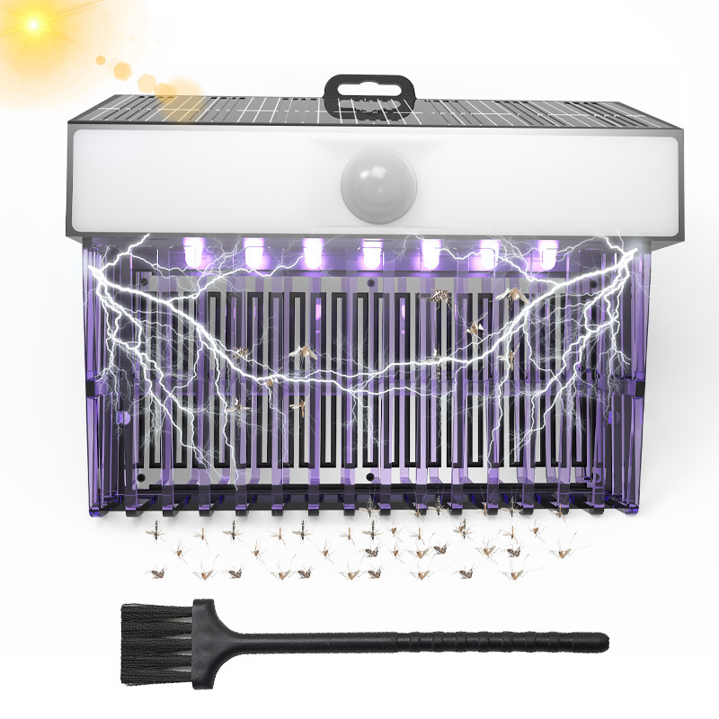 Cross-border new solar light-sensitive fly killer indoor and outdoor dual-purpose mosquito killer physical electric shock mosquito killer Cross-border new solar light-sensitive fly killer indoor and outdoor dual-purpose mosquito killer physical electric shock mosquito killer