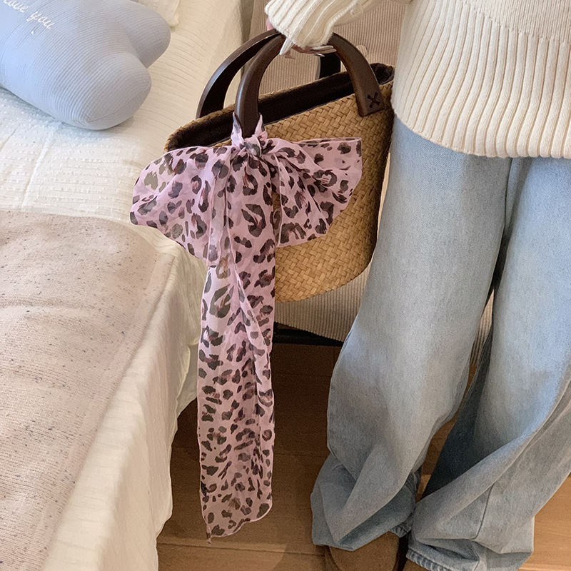 Buñuelo de seda impresa de alta calidad buñuelo multifuncional punto de onda buñuelo correa de cabello cinturón de moda buñuelo bolsa de banda