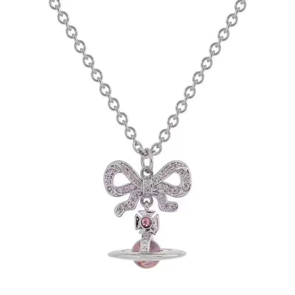 Fuchsia necklace from pearl