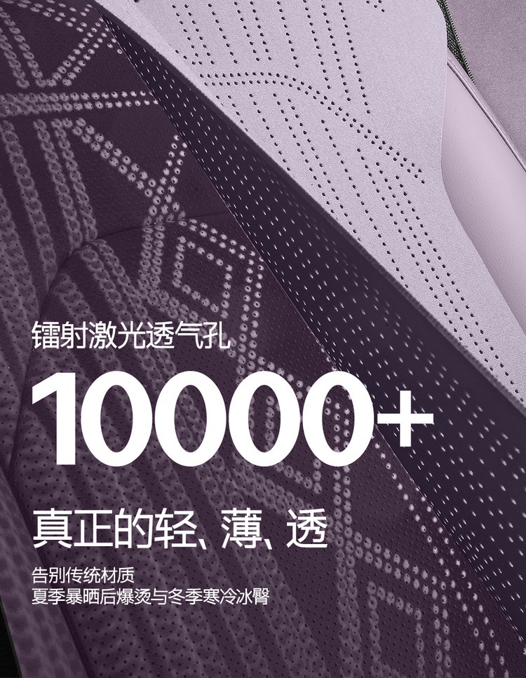 Purple Wind Chime, a new design, is specifically made for the Xiaomi SU7 and is a universal, all-season saddle-style car seat cushion with breathable seat covers