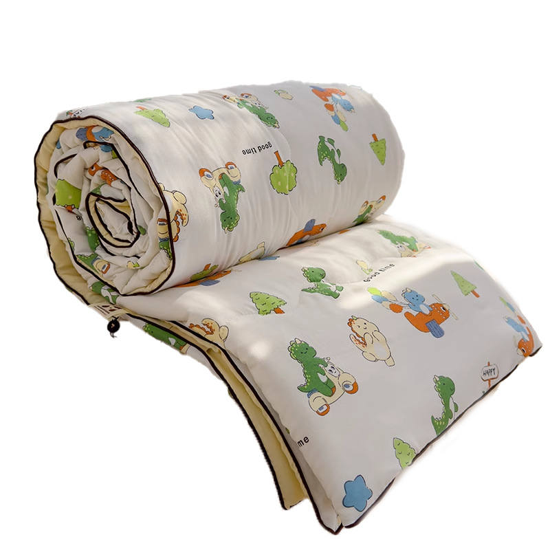 Nuevo edredón fresco de verano, edredón de aire acondicionado, dormitorio individual y doble para niños de verano, edredón fino de fibra de soja lavable a máquina