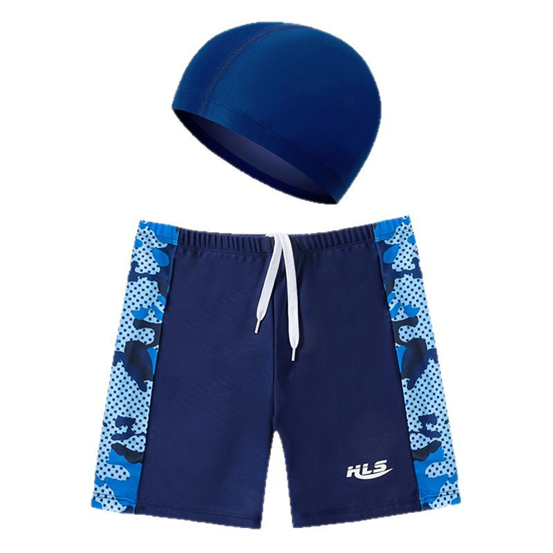 Troncos de natación para niños troncos de natación de secado rápido para niños Playa adolescentes troncos de natación profesionales entrenamiento medio y grandes niños Boxer shorts