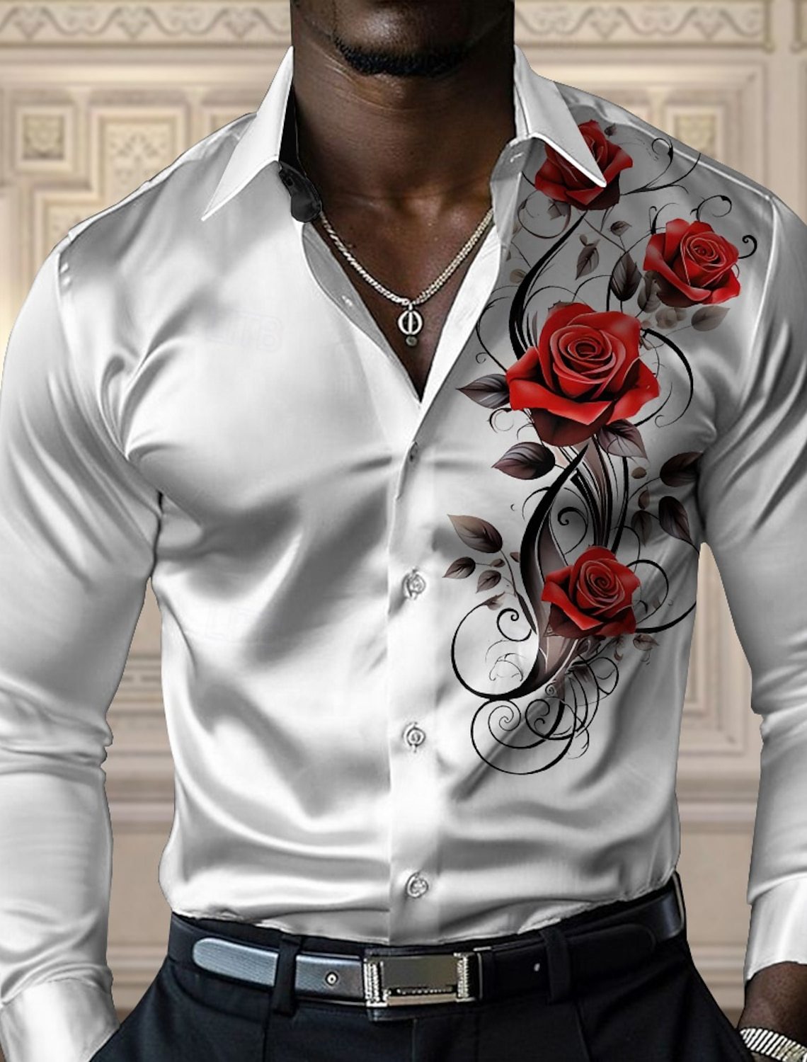 AliExpress Amazon comercio exterior transfronterizo 2025 nueva camisa casual de manga larga para hombre de todo fósforo MB12