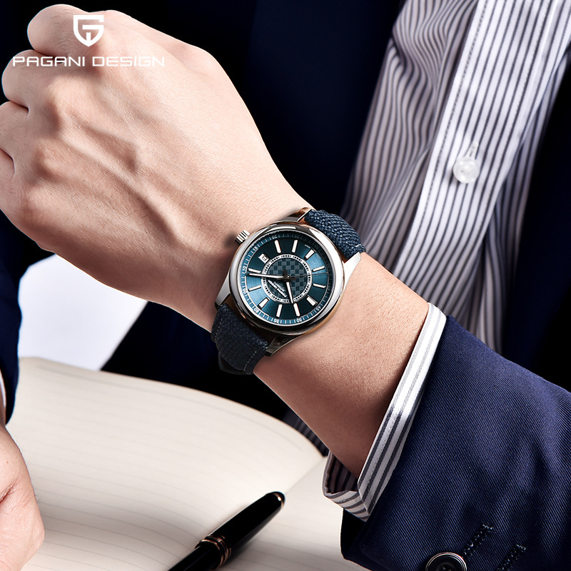 PAGANI DESIGN bojiani reloj para hombre reloj mecánico automático concha de acero reloj de calendario resistente al agua 1778