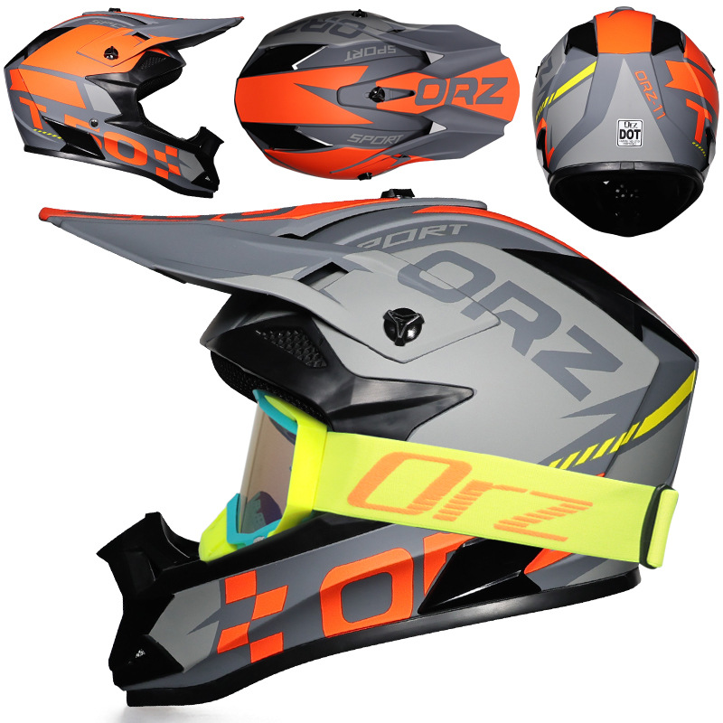 Nuevo casco de ciclismo Off-Road Orz, casco de rally para hombres y mujeres, casco todoterreno transpirable de carreras ADV de talla grande