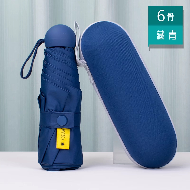 50% de descuento en estuche para gafas de 6 huesos (cobertura total)-Azul marino