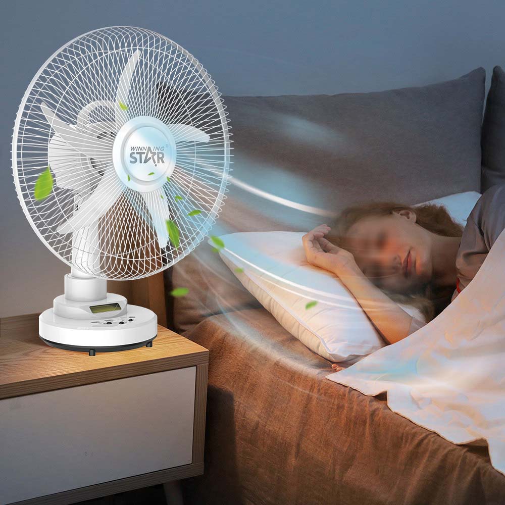 Winningstar crossover AC/DC pequeño ventilador eléctrico interfaz USB ajuste de dos velocidades ventilador de escritorio de 14/16 pulgadas