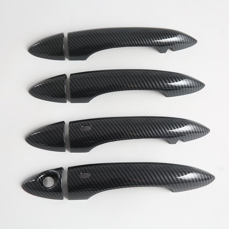 Suitable for Alfa Romeo Door Handle Exterior Car Decoration Accessories in Glossy Black Electroplating