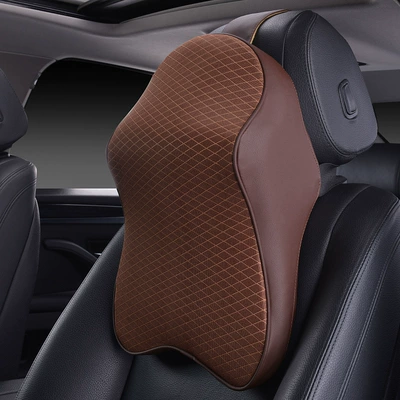 Headrest neck pillow pillow car pillow - coffee-1-piece-of-mesh-headrest
