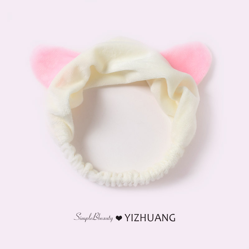 Máscara especial de banda de cabello de restricción simple de banda de cabello de lavado de la cara de mujer pinza de cabello rojo en línea 2025, nuevo toque de cabello otoño invierno