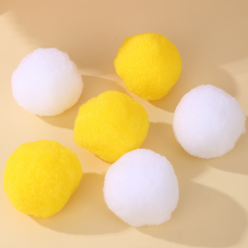 Bola de lana de polipropileno máquina de mahjong automática tarjeta de mesa de limpieza bola de lana bola de algodón de seda de polipropileno accesorios de navidad bola de lana grande al por mayor