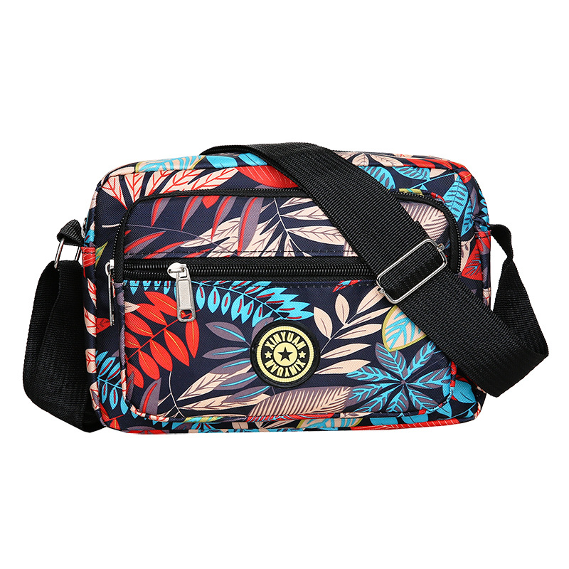 New Style Mom Bag, Oxford Cloth Single-Shoulder Floral Bag, Women's Crossbody Bag, Versatile Canvas Bag for Middle-Aged and Elderly, Women's Bag for Market Stalls