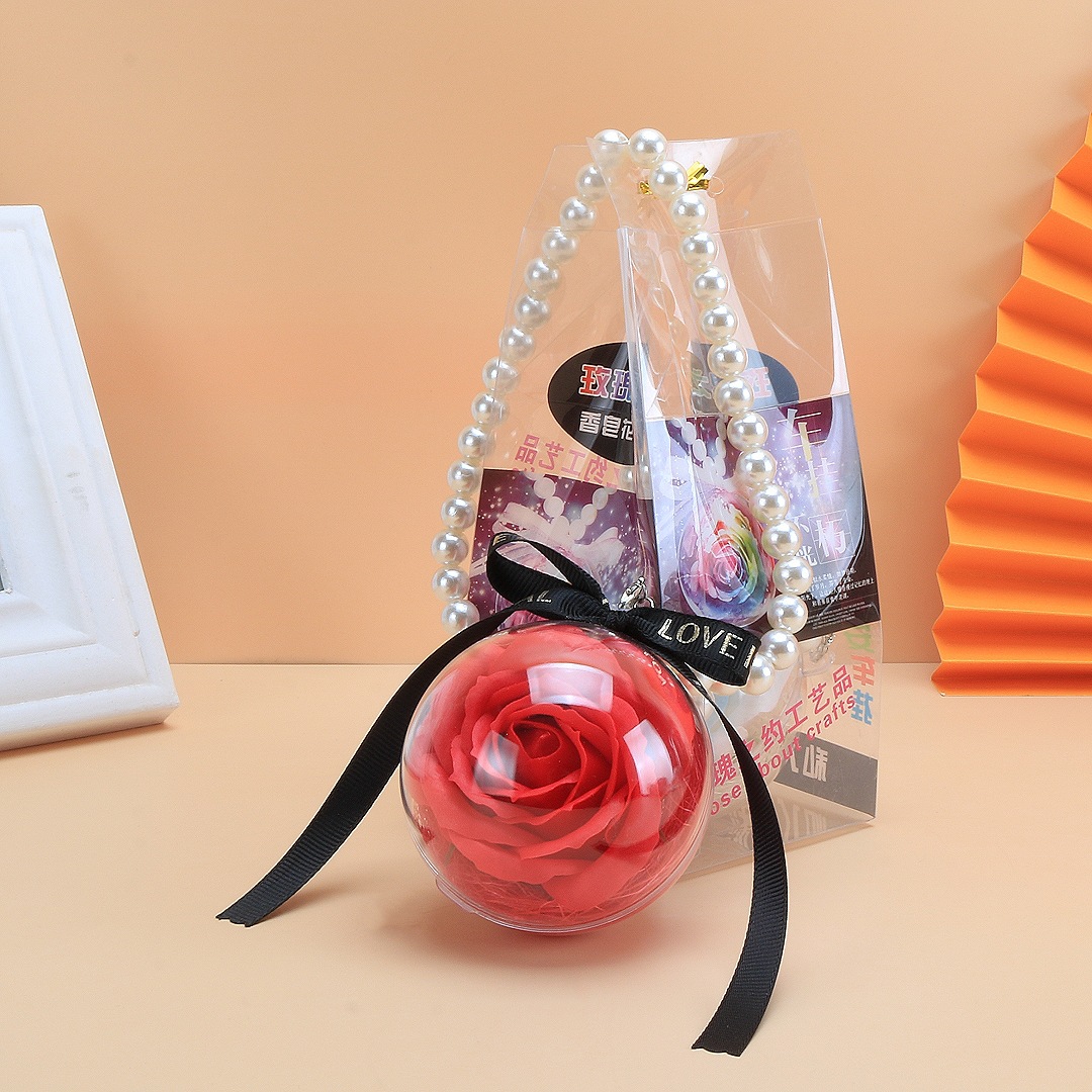 진주 체인 레드 + 선물 상자