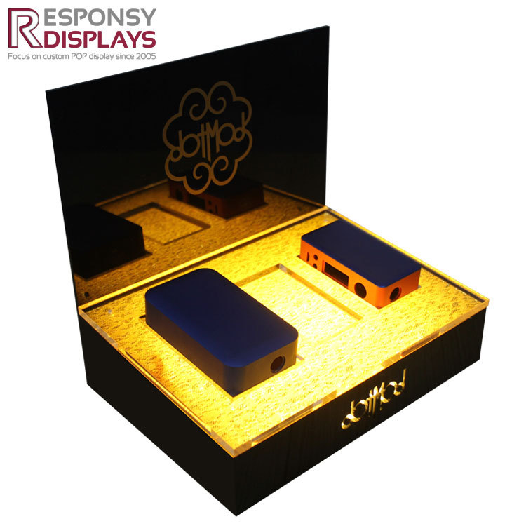 厂家批发亚克力发光展示架电子雾化器展示架烟弹展示架创意陈列架