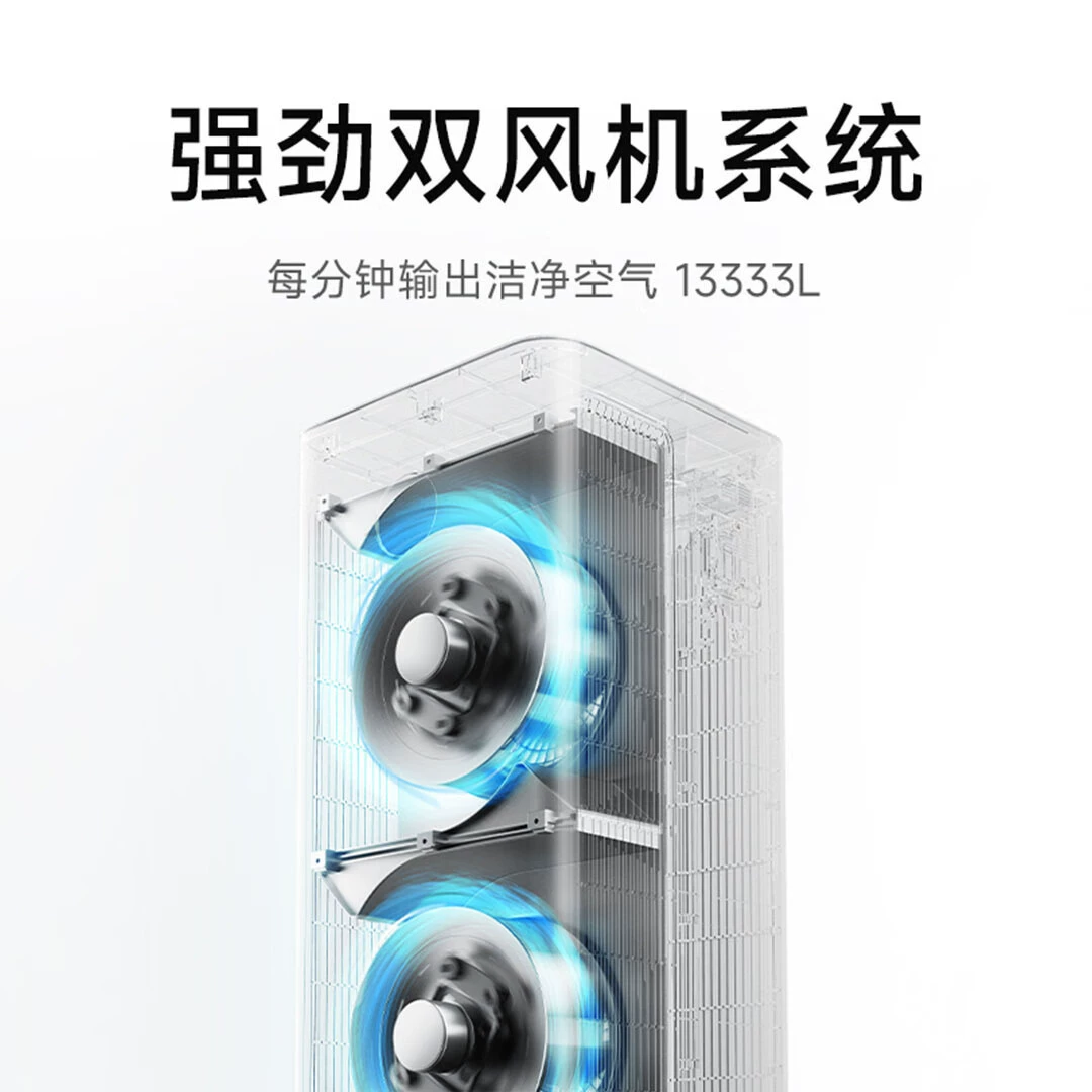[米家空气净化器5Pro除甲醛宠物吸烟过敏原消毒家用焕新空气净化机]