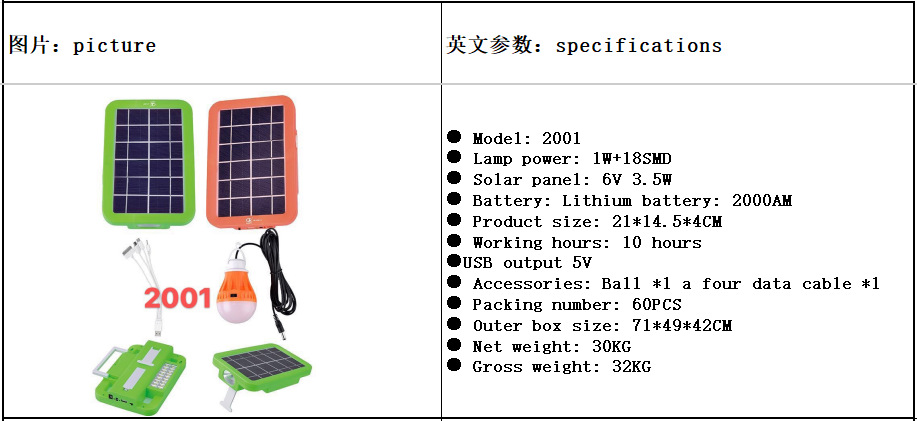 lámpara solar portátil integral lámpara solar portátil camping carpa de luz de emergencia de apagón image 21