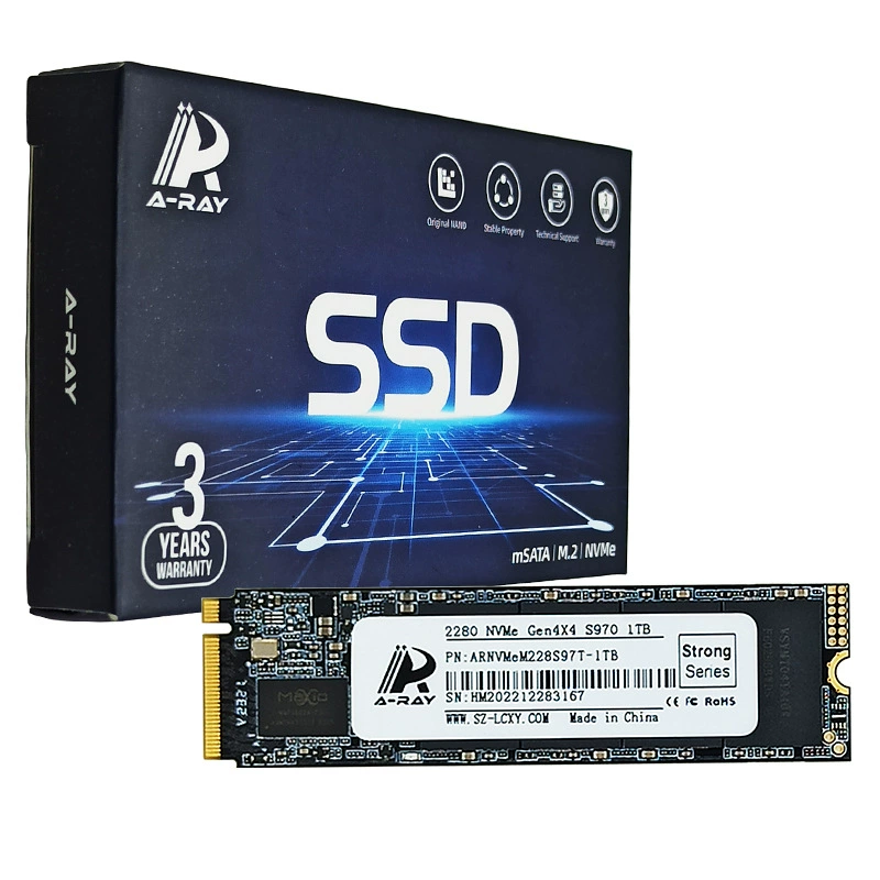 SSD NVMe 4.0 M.2 (A‑RAY) S950/S970, PCIe 4.0, 128 ГБ–2 ТБ, игровые скорости