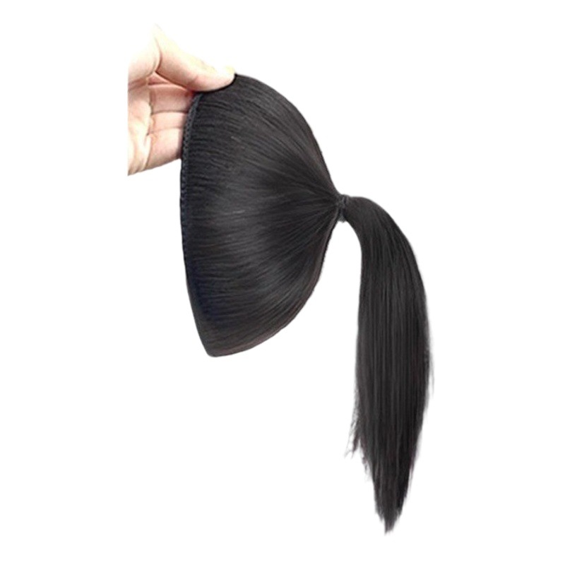 Venta al por mayor pomelo piel peluca pad pelo artefacto mullido peluca alta cráneo superior cabeza pelo extensión invisible bolsa de pelo