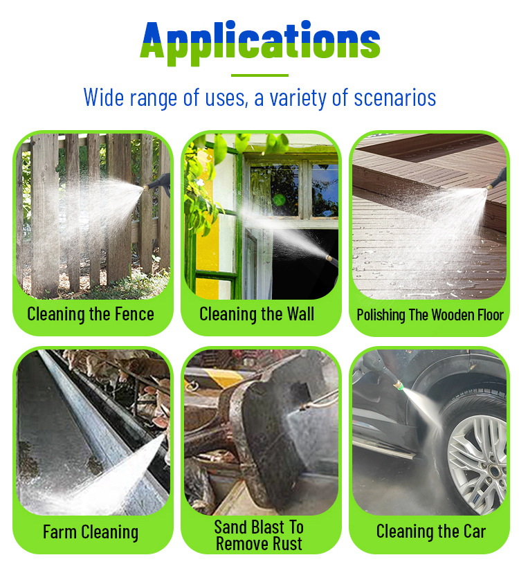 Cross-Border Yilujie Car Washing Machine Single-Phase Pressure Washer for Commercial Use, High-Power Industrial Property and Farm Cleaning
