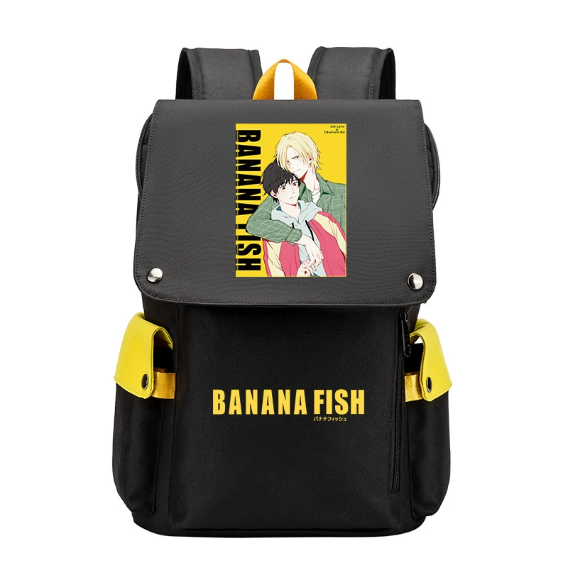 Банановые рыбки Banana Fish, бойцовская борьба, помощь студенту, рюкзак мужской, карикатурный большой объём школьный ранец