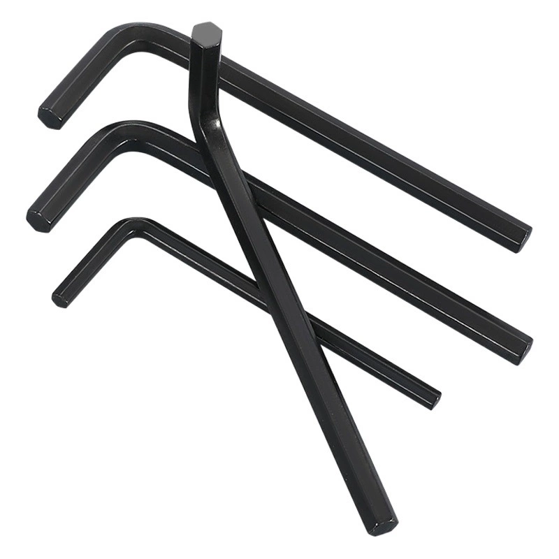 Черная шестиугольная ложка с плоской головкой шестиугольный внутренний 6-угловой метрический Британский черный шестигранный ключ оптом шестигранный ключ