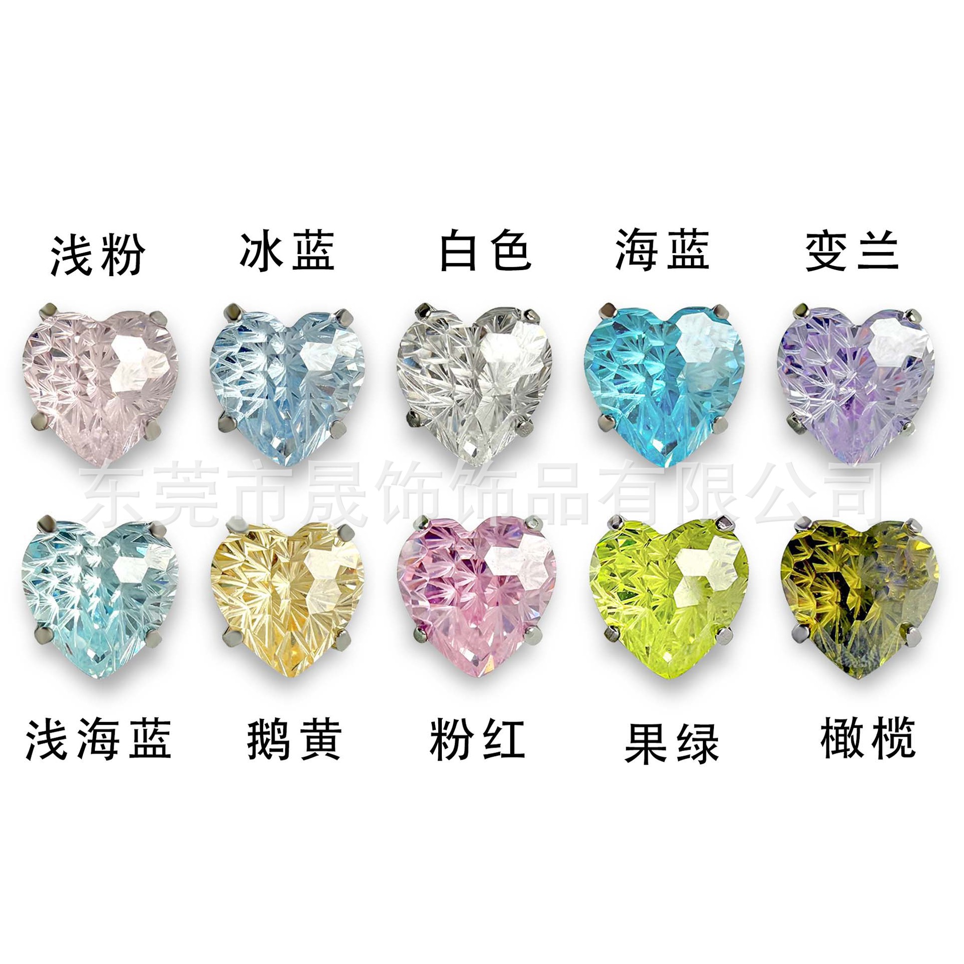 F136圆 Prong Heart 烟 Flower 切爆闪5A Cubic Zirconia G23 Implant Grade Titanium Ear Stud Helix Cartilage Stud Labret Stud Piercing Jewelry
