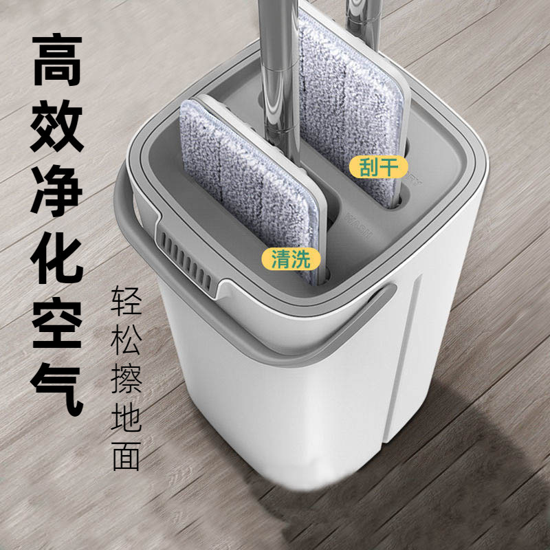 拖把家用刮刮乐懒人拖地免手洗拖桶木地板一件代发