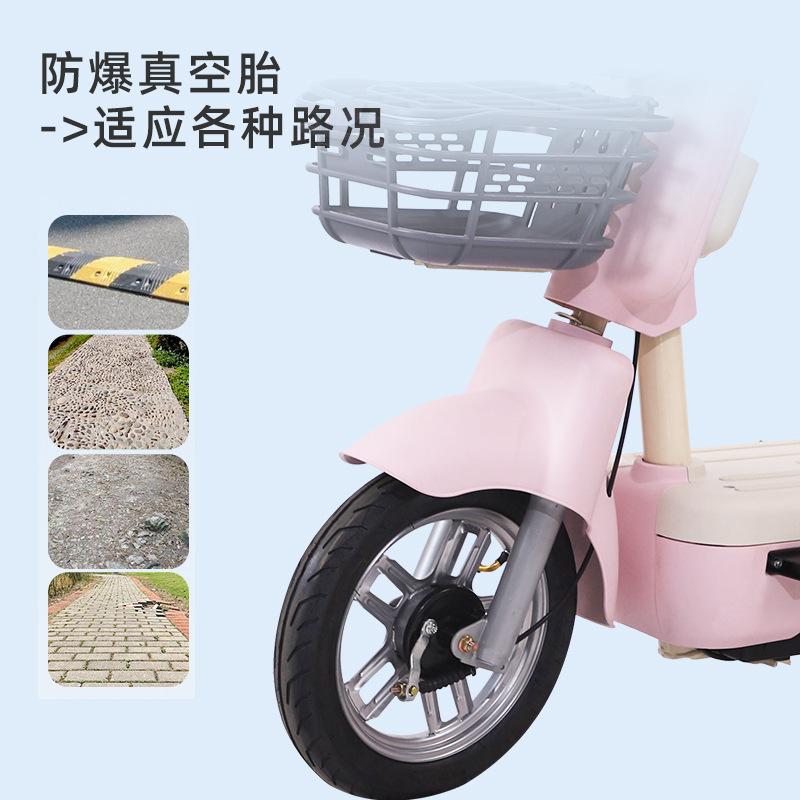 Nuevas bicicletas eléctricas cosmos larga duración scooter hombre y mujer dos ruedas coche de batería coche ligero de batería de plomo ácido