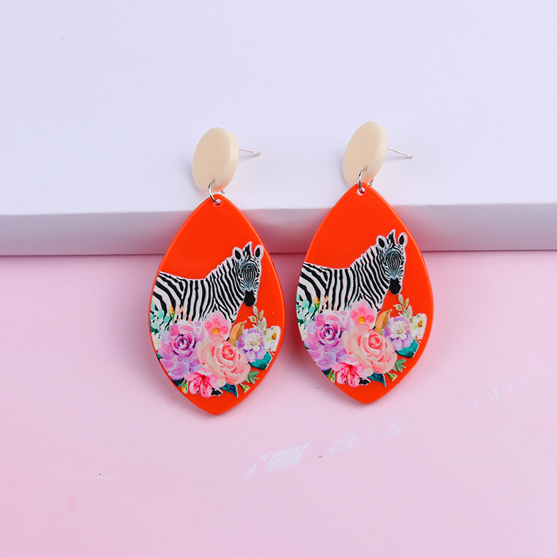 Retro Deer Arylic Stoving Varnish Women's Drop Earrings 1 Pair display picture 4